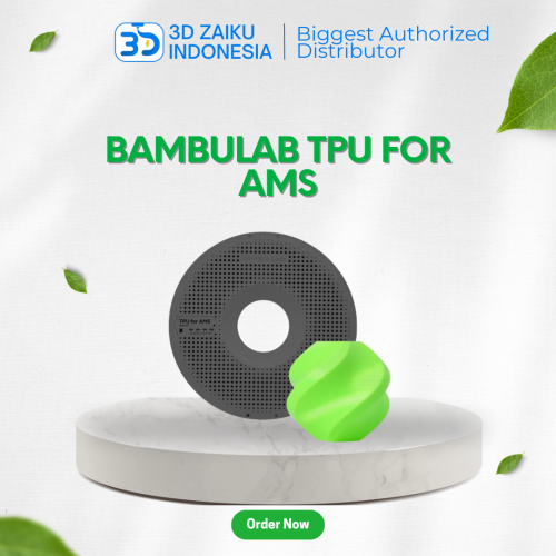 Bambulab TPU for AMS Flexible 3D Printer Filament Less Stringing Klipper High Speed with RFID 